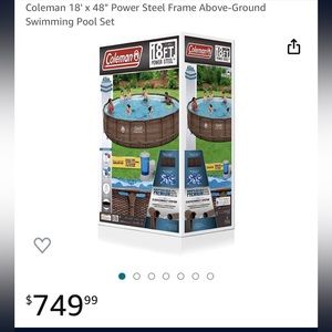 Coleman 18’x48” above ground pool